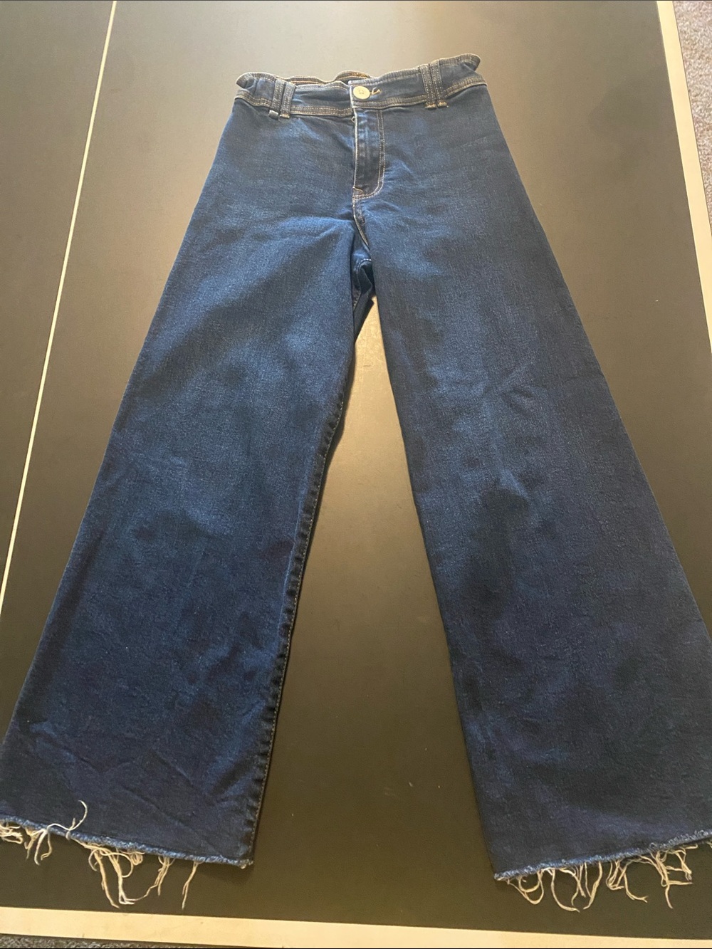 Zara Dark Blue Wide-Leg Kids Jeans